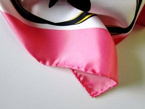Silk Scarf "Stilettos by RoSa". Pink.