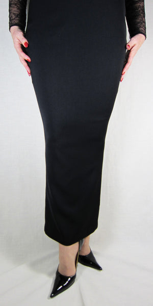 Hobble Skirt Ankle Length - Crepe