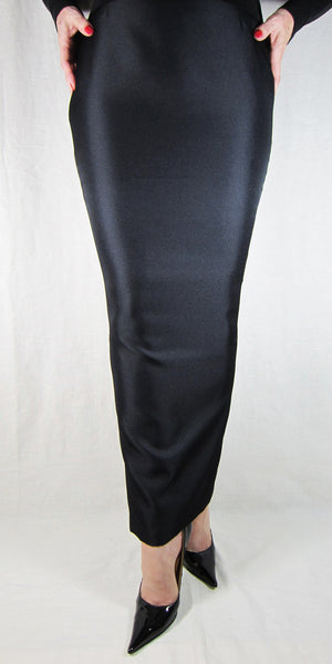 Hobble Skirt Ankle Length - Suiting Twill