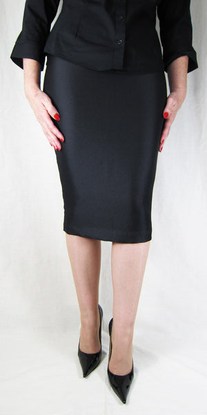 Hobble Skirt Knee Length - Suiting Twill